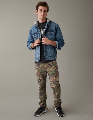 AE Hooded Denim Trucker Jacket