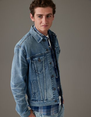 AE Hooded Denim Trucker Jacket