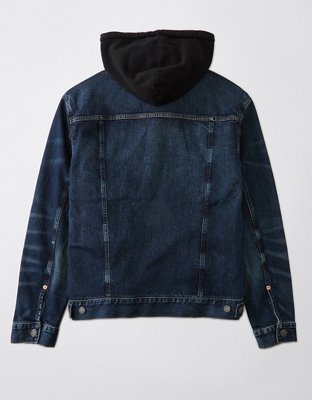 AE Hooded Denim Trucker Jacket