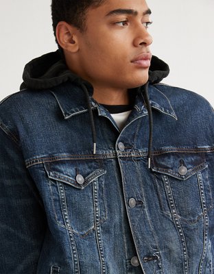 AE Hooded Denim Trucker Jacket