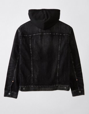 AE Hooded Denim Trucker Jacket