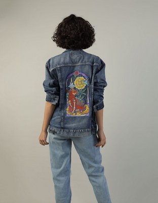 AE x Seher One Day of the Dead Classic Denim Trucker Jacket
