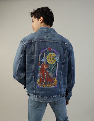 AE x Seher One Day of the Dead Classic Denim Trucker Jacket