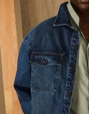 AE Denim Overshirt Jacket