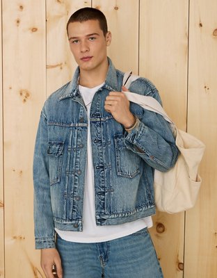 AE Slim Fit Denim Trucker Jacket