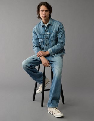 AE Boxy Denim Trucker Jacket | American Eagle