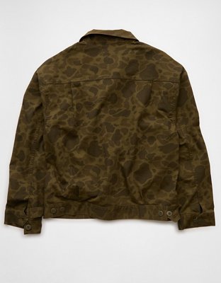 AE Camo Denim Trucker Jacket