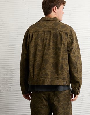 AE Camo Denim Trucker Jacket