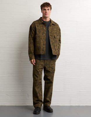 AE Camo Denim Trucker Jacket