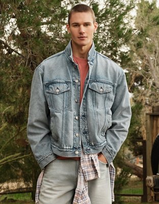 AE Oversized Denim Jacket | American Eagle