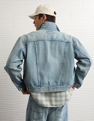 Мужская куртка American Eagle AE Relaxed Denim, цвет: Синий — фото 3