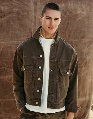 AE Relaxed Fit Denim Trucker Jacket