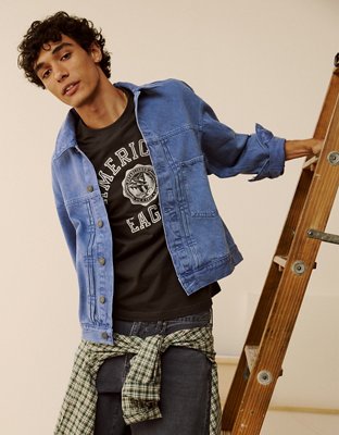 AE Relaxed Fit Denim Jacket | American Eagle