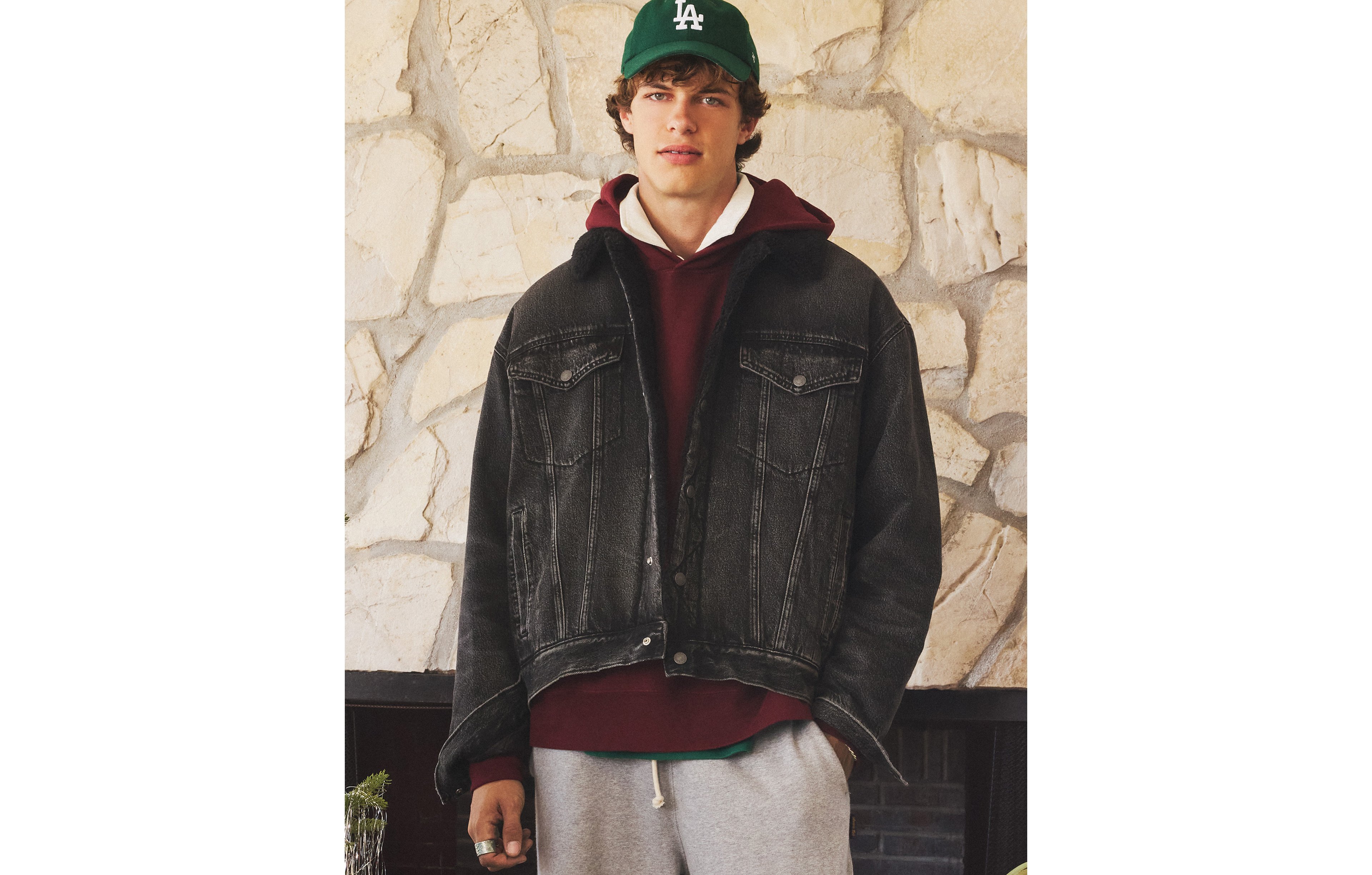AE Sherpa Denim Jacket