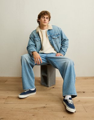 AE Sherpa Denim Jacket
