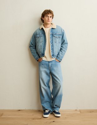 AE Sherpa Denim Jacket