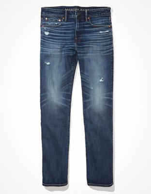 AE AirFlex+ Distressed Original Straight Jean