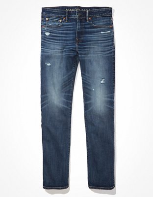 AE AirFlex Distressed Original Straight Jean