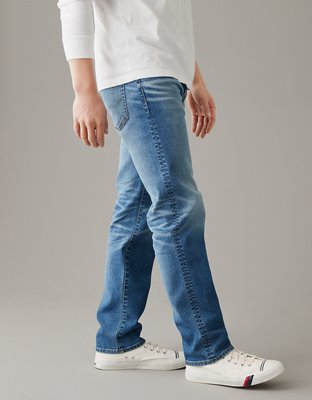 Мужские джинсы American Eagle AE AirFlex+ Ultrasoft Original Straight Jean — фото 5