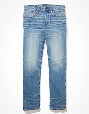 Мужские джинсы American Eagle AE AirFlex+ Distressed Relaxed Straight Jean — фото 3