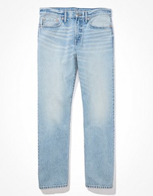 Eagle Blue Jeans - Men Basic Work White Denim Jeans Straight Leg fit 30W X  30L at  Men's Clothing store