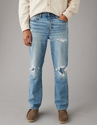 AE AirFlex+ Distressed Relaxed Straight Jean