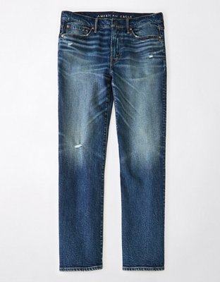 AE AirFlex+ Distressed Relaxed Straight Jean