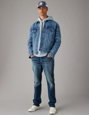 AE AirFlex+ Distressed Athletic Straight Jean