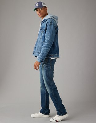 AE AirFlex+ Distressed Relaxed Straight Jean