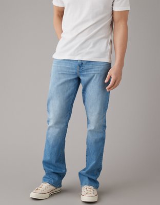 Mens light blue bootcut clearance jeans