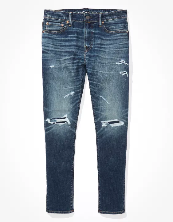 AE AirFlex+ Temp Tech Patched Athletic Skinny Jean