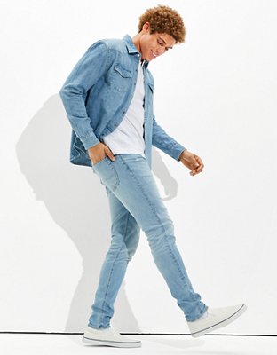 Мужские джинсы American Eagle AE AirFlex+ Temp Tech Athletic Skinny Jean — фото 5