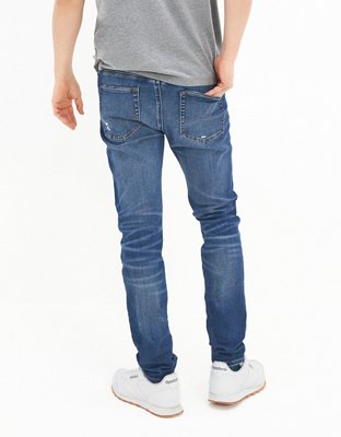 Мужские джинсы American Eagle AE AirFlex 360 Patched Athletic Skinny Jean — фото 2