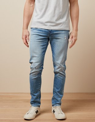 Athletic skinny sales jeans mens