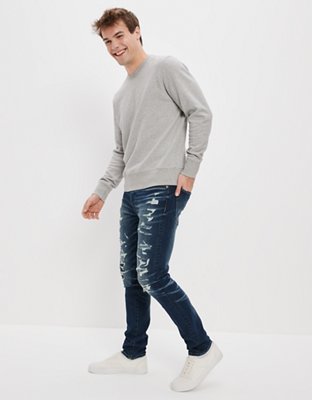 Мужские джинсы American Eagle AE AirFlex+ Athletic Skinny Patched Jean — фото 3