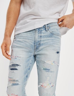 Light wash skinny American eagle jeans