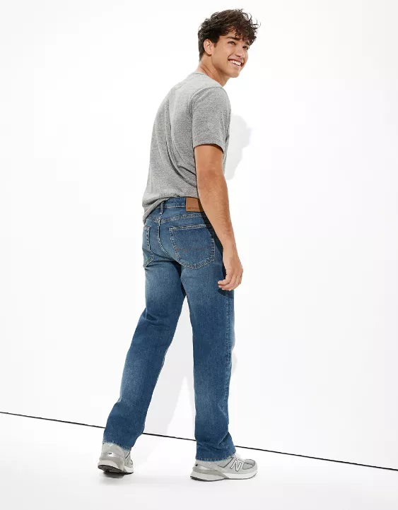 4575 NWT American Eagle Men's Flex Classic Bootcut Medium Tinted Jeans 40 x 30 