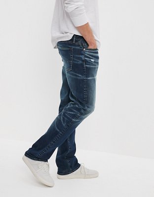 Мужские джинсы American Eagle AE AirFlex+ Temp Tech Distressed Original Bootcut Jean — фото 4