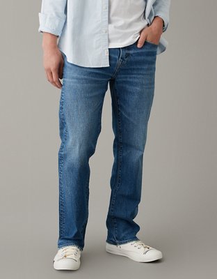 Eagle Blue Jeans - Men Basic Work White Denim Jeans Straight Leg fit 30W X  30L at  Men's Clothing store