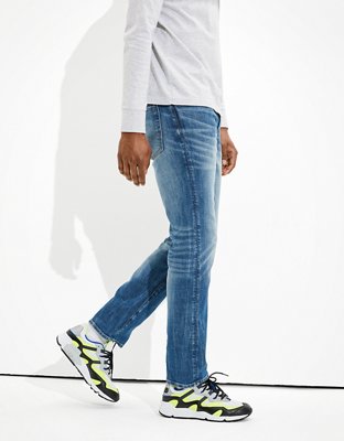 Мужские джинсы American Eagle AE AirFlex+ Temp Tech Slim Straight Jean — фото 3