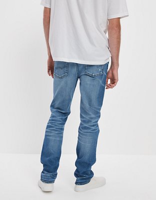 Мужские джинсы American Eagle AE AirFlex+ Patched Slim Straight Jean — фото 2