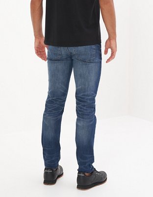 Мужские джинсы American Eagle AE AirFlex+ Temp Tech Ripped Slim Straight Jean — фото 2