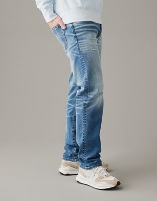 Мужские джинсы American Eagle AE AirFlex+ Distressed Slim Straight Jean — фото 3