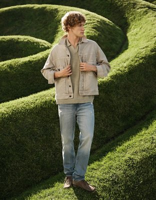 AE EasyFlex +TENCEL™ Fibers Ripped Slim Straight Jean