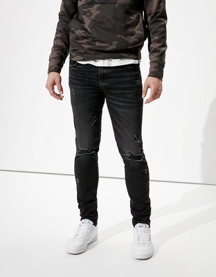 mens black jeans american eagle