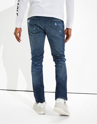 Мужские джинсы American Eagle AE AirFlex+ Clean Tech Patched Slim Jean — фото 2