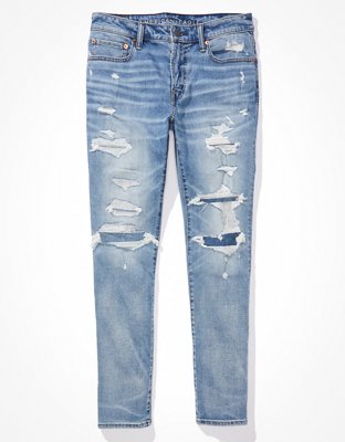 Мужские джинсы American Eagle AE Flex Patched Slim Jean — фото 3