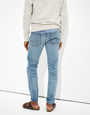 Мужские джинсы American Eagle AE Flex Selvedge Ripped Slim Jean — фото 2