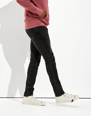 Мужские джинсы American Eagle AE AirFlex 360 Patched Slim Jean — фото 5