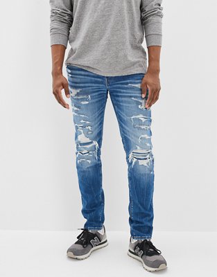 AE AirFlex+ Temp Tech Patched Stacked Jean